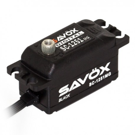 Savox SC-1251MG Black Edition Low Profile Digital /"High Speed/" Metal Gear Servo
