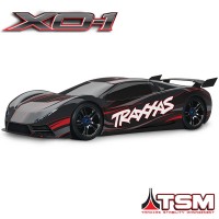 TRAXXAS - XO-1 BLACK SUPERCAR 4x4 1/7 BRUSHLESS WIRELESS +TELEMETRY - TSM 64077-3