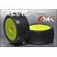 6MIK - TYRES 1/8 TRUGGY RAPID-T GLUED ON YELLOW RIMS COUMPOUND CS TDY11CS