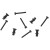 KYOSHO - FIXATIONS FILETEES AMORT. (4) / LONGUES IF346-04