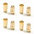 G-FORCE - GOLD CONNECTOR 6MM MALE + FEMALE (4 PAIRS) GF-1000-007