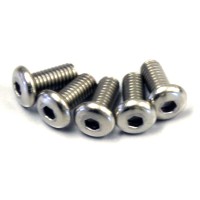 KYOSHO - HEX BUTTON SCREWS 2.6X6MM (5) TITANIUM 1-S12606HT