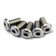 KYOSHO - HEX BUTTON SCREWS 2.6X6MM (5) TITANIUM 1-S12606HT