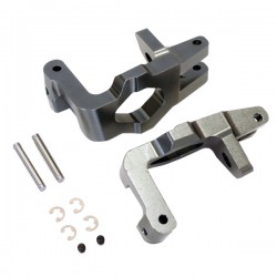 KYOSHO - ALUMINIUM FRONT HUB CARRIER INFERNO GT (2) - GUN METAL IGW001GM