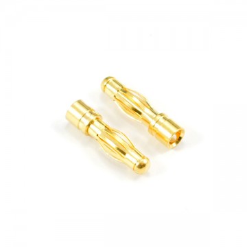 ETRONIX - 4.0MM MALE GOLD CONNECTOR (2) ET0605