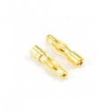 ETRONIX - 4.0MM MALE GOLD CONNECTOR (2) ET0605