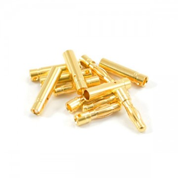 ETRONIX - 4.0MM GOLD CONNECTORS (6 PAIRS MALE/FEMALE) ET0607