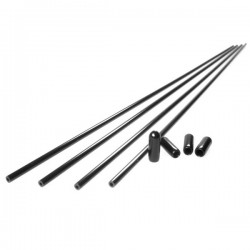 KYOSHO - ANTENNA TUBES FOR RX - LUMIN BLACK COL : PK OF 4 1708
