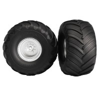 TRAXXAS - ROUES ARRIERE MONTEES COLLEES MONSTER JAM REPLICA (2) 3663