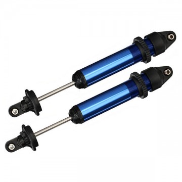 TRAXXAS - AMORTISSEURS GTX ALU ANODISE BLEU ASSEMBLES (SANS RESSORTS) 7761