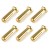 TEAM CORALLY - BULLIT CONNECTOR 5.0MM MALE WIRE 90° 6 PCS C-50153