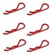 FASTRAX - 1/8TH/1/5TH TRANSPONDER BODY CLIPS METALLIC RED (6) FAST210MR