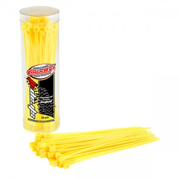 TEAM CORALLY - COLLIER RILSAN JAUNE 2.5X100MM 50PCS C-50505