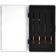 ARROWMAX - POWER TOOL TIP SET 1,5MM 2MM 2,5MM 3MM 4 PIECES WITH PLASTIC CASE (METRIC) REF AM500902