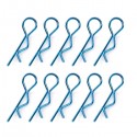 TEAM CORALLY - BODY CLIPS 45° BENT LARGE BLUE - 10 PCS C-35125