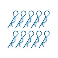 TEAM CORALLY - BODY CLIPS 45° BENT MEDIUM BLUE - 10 PCS C-35115