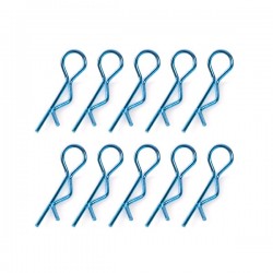 TEAM CORALLY - BODY CLIPS 45° BENT MEDIUM BLUE - 10 PCS C-35115