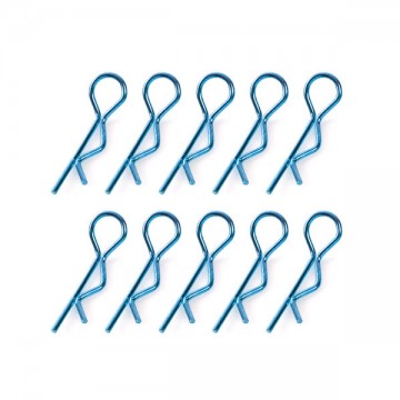 TEAM CORALLY - BODY CLIPS 45° BENT MEDIUM BLUE - 10 PCS C-35115