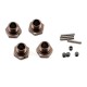 KYOSHO - WHEEL HUB (GUN METAL) - INFERNO MP9 (4) IFW107GM