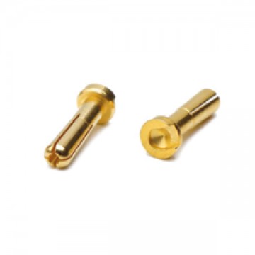 TEAM ORION - GOLD PLUG 5MM MALE (2) LOW PROFILE ORI40056