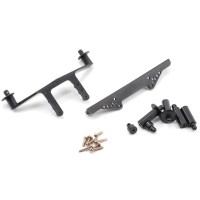 TRAXXAS - FRONT & REAR BODY MOUNTS (BLACK) 1914X