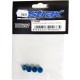 FASTRAX - ECROUS NYLSTOP EPAULES M4 BLEU 4PCS FTM4BF