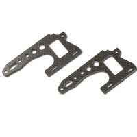 KYOSHO - PLAQUES LATERALES AVANT OPTIMA (2) CARBONE OTW105