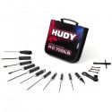 HUDY - SET OF TOOLS + CARRYING BAG FOR 1/8 OFF-ROAD CARS 190003