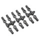 KYOSHO - 5.8MM DIA LONG BALL END BLACK : 12PCS LA43