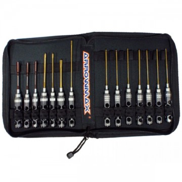 ARROWMAX - TROUSSE A OUTILS MANCHE NID D ABEILLE (14PCS) AM199407