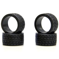 KYOSHO - MINIZ RACING RADIAL TYRES 10 SHORE - WIDE (4) MZW38-10