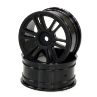 KYOSHO - WHEEL 1:10 26MM 12 SPOKE BLACK (2) 92015BK