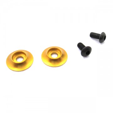 T-WORK'S - RONDELLE AILERON ALU "GOLD" TT 1/10EME (2PCS) TO154G