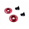 T-WORK'S - RONDELLE AILERON V2 ALU "ROUGE" TT 1/10EME (2PCS) TO185R