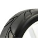 FASTRAX - 1/8TH PREMOUNTED SLICK TYRES 'HAWK/SPLIT SPOKE' FAST0016