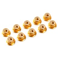 TEAM CORALLY - NYLSTOP EPAULE ALU M3 OR - 10PCS C-31120