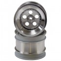 KYOSHO - REAR WHEEL (2) TOMAHAWK - SATIN CHROME SCH008SC 