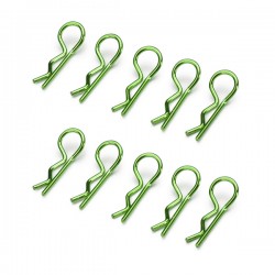 ABSIMA - BODY CLIPS 45° BENT SMALL GREEN (10 PCS) 2440015