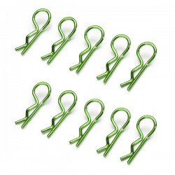 ABSIMA - BODY CLIPS 45° BENT MEDIUM GREEN (10 PCS) 2440016