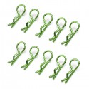 ABSIMA - BODY CLIPS 45° BENT MEDIUM GREEN (10 PCS) 2440016