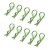 ABSIMA - BODY CLIPS 45° BENT MEDIUM GREEN (10 PCS) 2440016