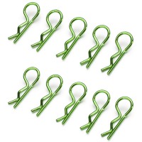 ABSIMA - BODY CLIPS 45° BENT LARGE GREEN (10 PCS) 2440017