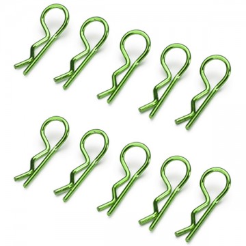 ABSIMA - BODY CLIPS 45° BENT LARGE GREEN (10 PCS) 2440017