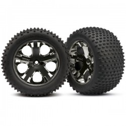 TRAXXAS - ALIAS REAR TIRES W/ALL-STAR WHEELS (2) 3770A