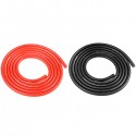 TEAM CORALLY - FIL NOIR & ROUGE 14AWG D3.5MM - 2X1M C-50122