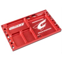 TEAM CORALLY - MULTI-PURPOSE ULTRA TRAY - CNC MACHINED ALUMINIUM RED C-16306