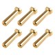 TEAM CORALLY - BULLIT CONNECTOR 4.0MM MALE SOLID TYPE GOLD PLATED - WIRE 90° - 6 PCS C-50151