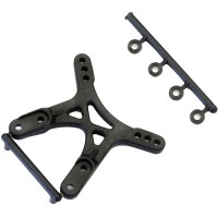 KYOSHO - SUPPORT AMORTISSEUR AVANT RB6 - CARBONE COMPOSITE UMW714