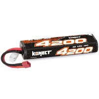 KONECT - LIPO BATTERY 4200MAH 7.4V 40C 2S1P 31Wh (STICK PACK DEAN) KN-LP2S4200