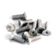 TRAXXAS - SCREWS COUNTERSUNK MACHINE SCREW SET (ALUMINUM) (8) 4X10MM & (2) 4X6MM 1945